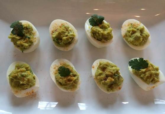 Mexican style deviled eggs