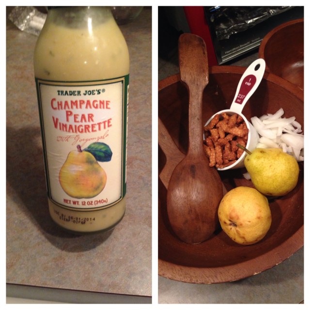 trader joe's pear champagne dressing Pear Salad – Damn, I Can Make That!