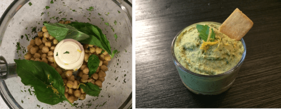 Lemon Basil Hummus