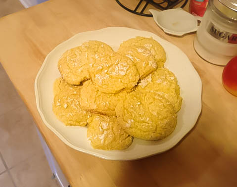 Lemon tea cookies