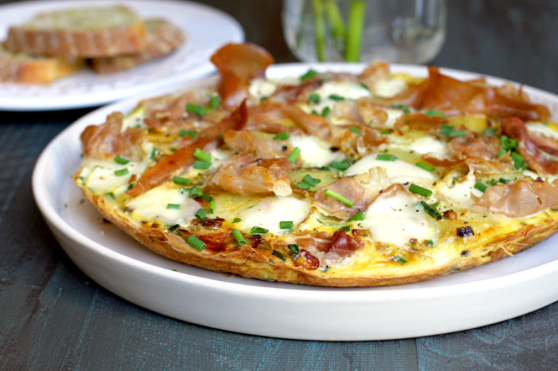 Prosciutto-Caramelized-Onion-and-Potato-Frittata